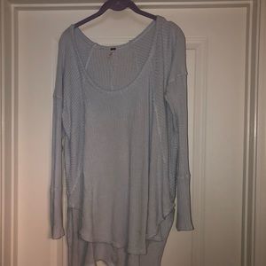 Free People Light Blue Slouchy Sweater